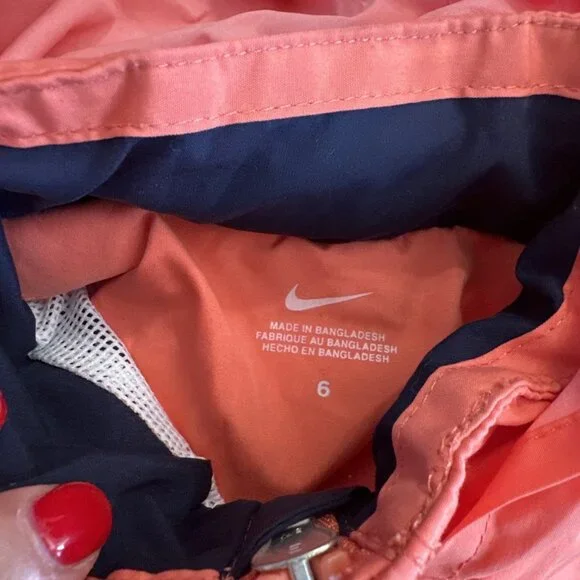 Rare VTG NIKE Spell Out Color Block Jacket Pants Track Suit Outfit 2000s Size 6